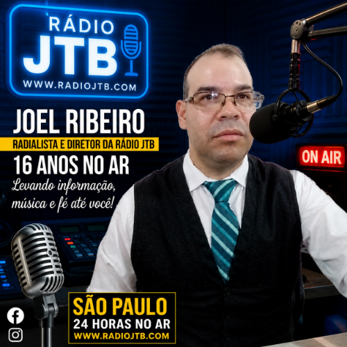 RÁDIO JTB 16 ANOS Radialista Joel Ribeiro